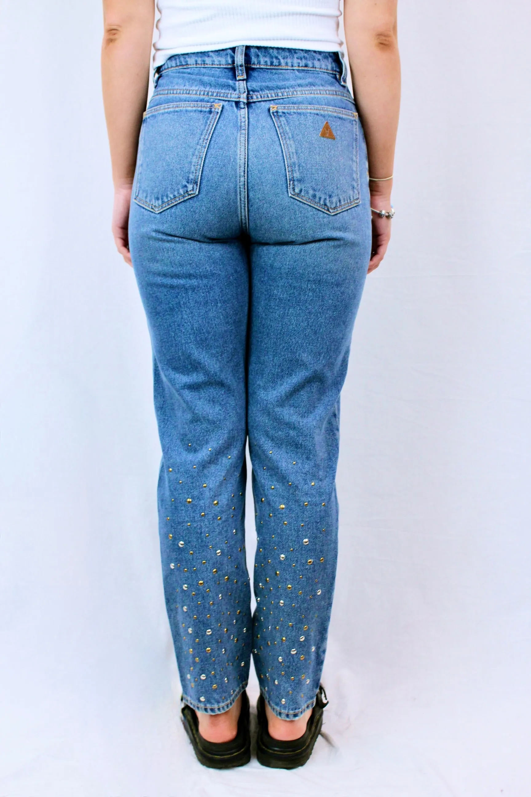 A Brand - Stud Detail Jeans