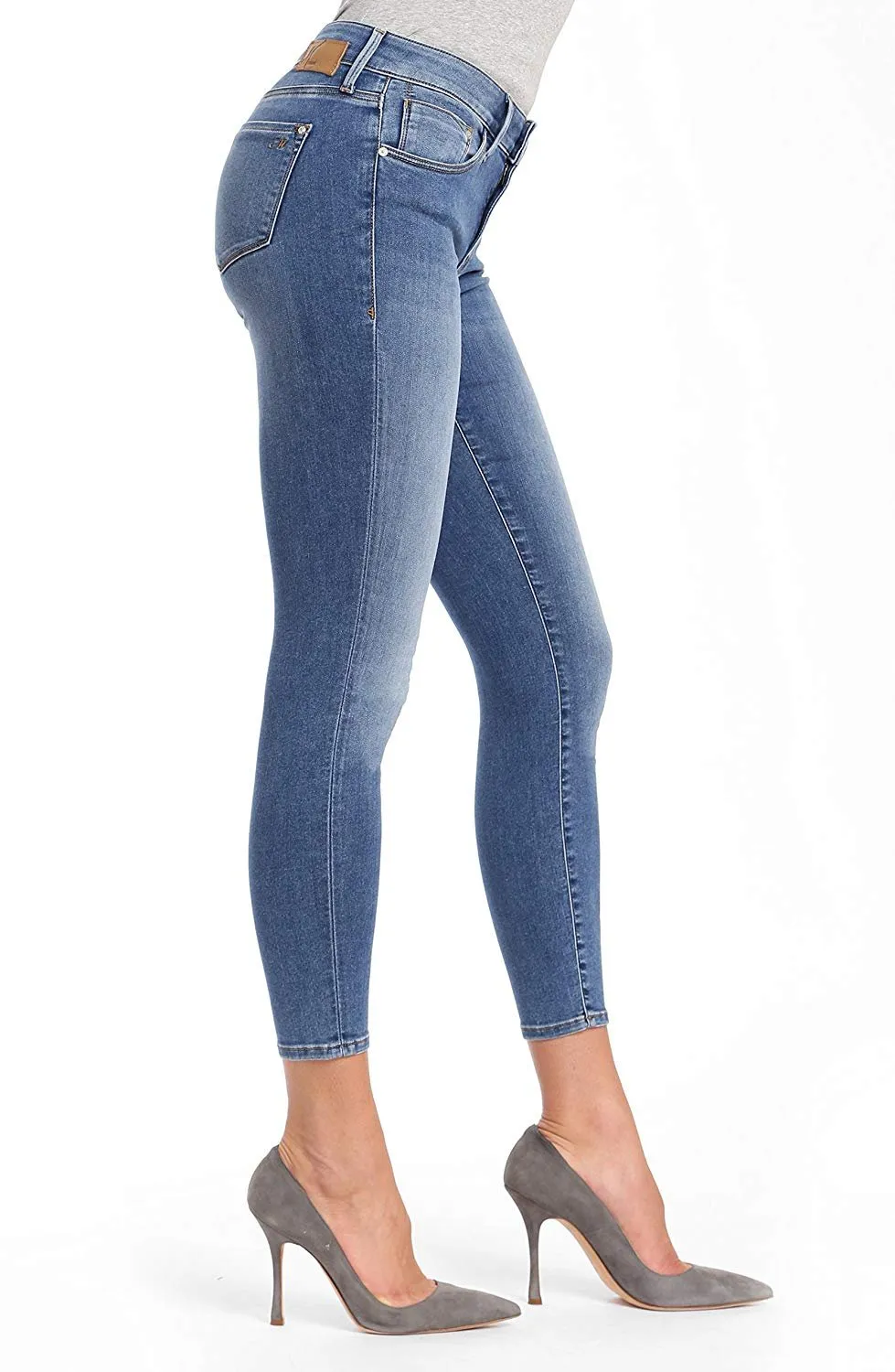 Adriana Mid Rise Super Skinny Jeans