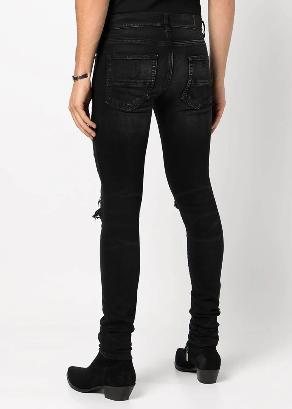 Aged Black MX1 Bandana Jeans