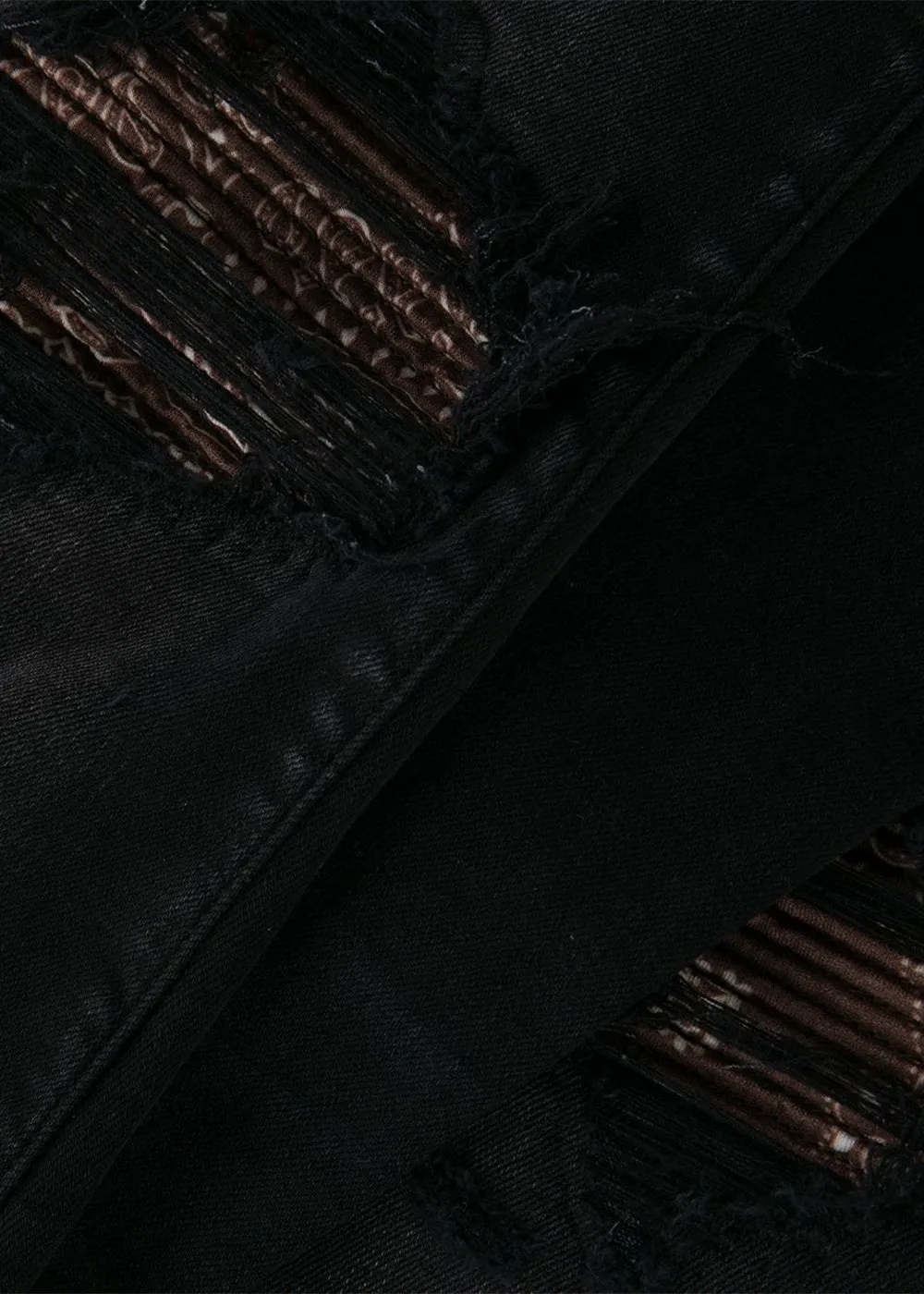 Aged Black MX1 Bandana Jeans