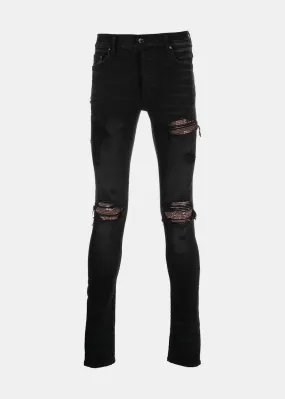 Aged Black MX1 Bandana Jeans