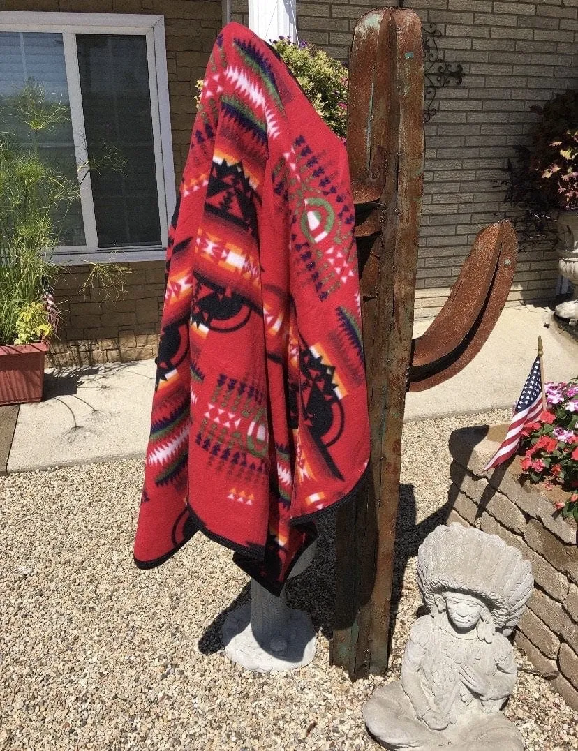 Arizona Aztec BLANKET  red