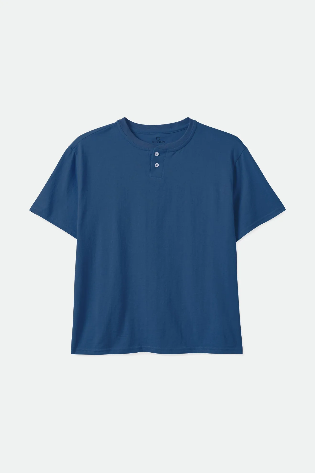 Basic S/S Henley Tee - Joe Blue