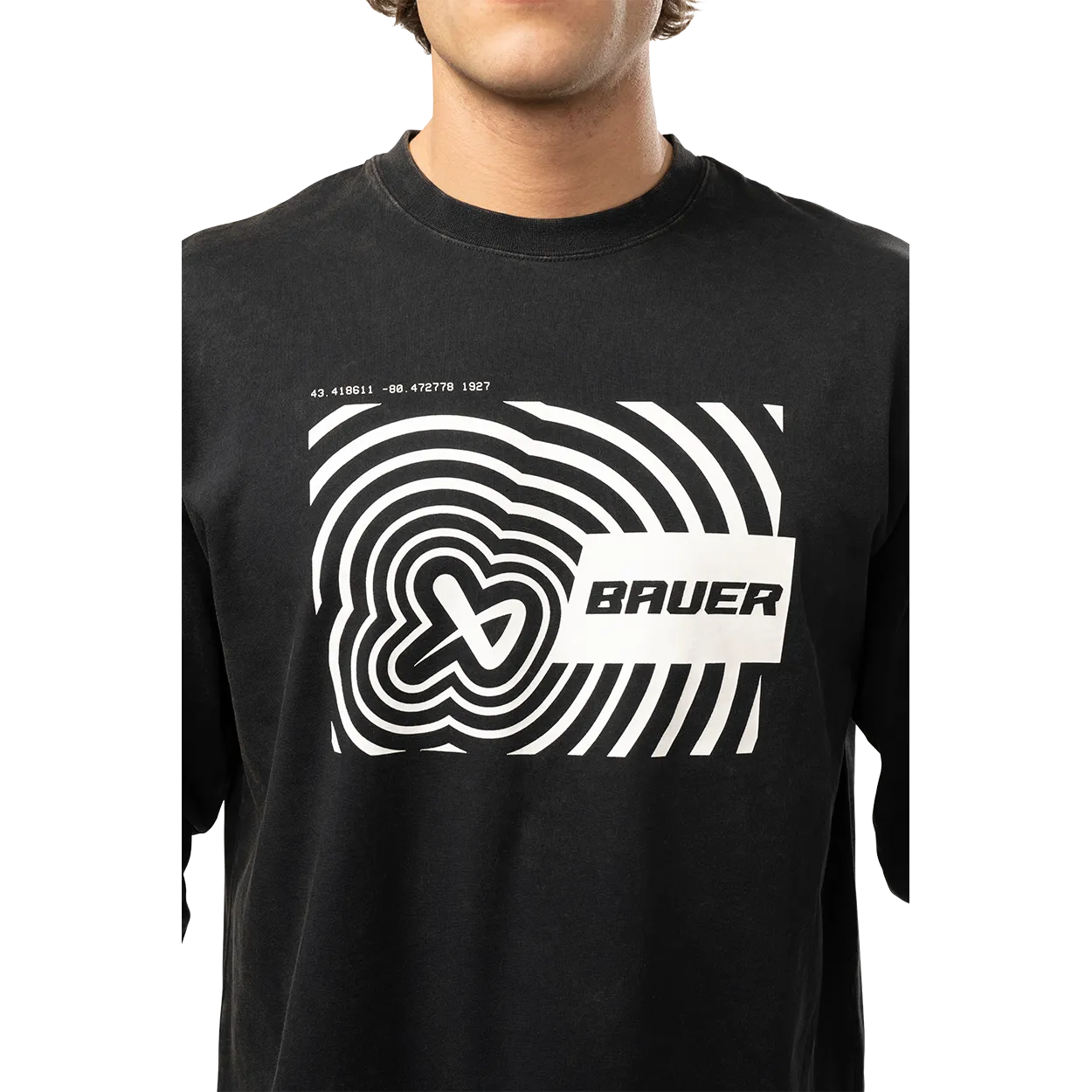 BAUER LONGLSEEVE ICON ILLUSION TEE SENIOR