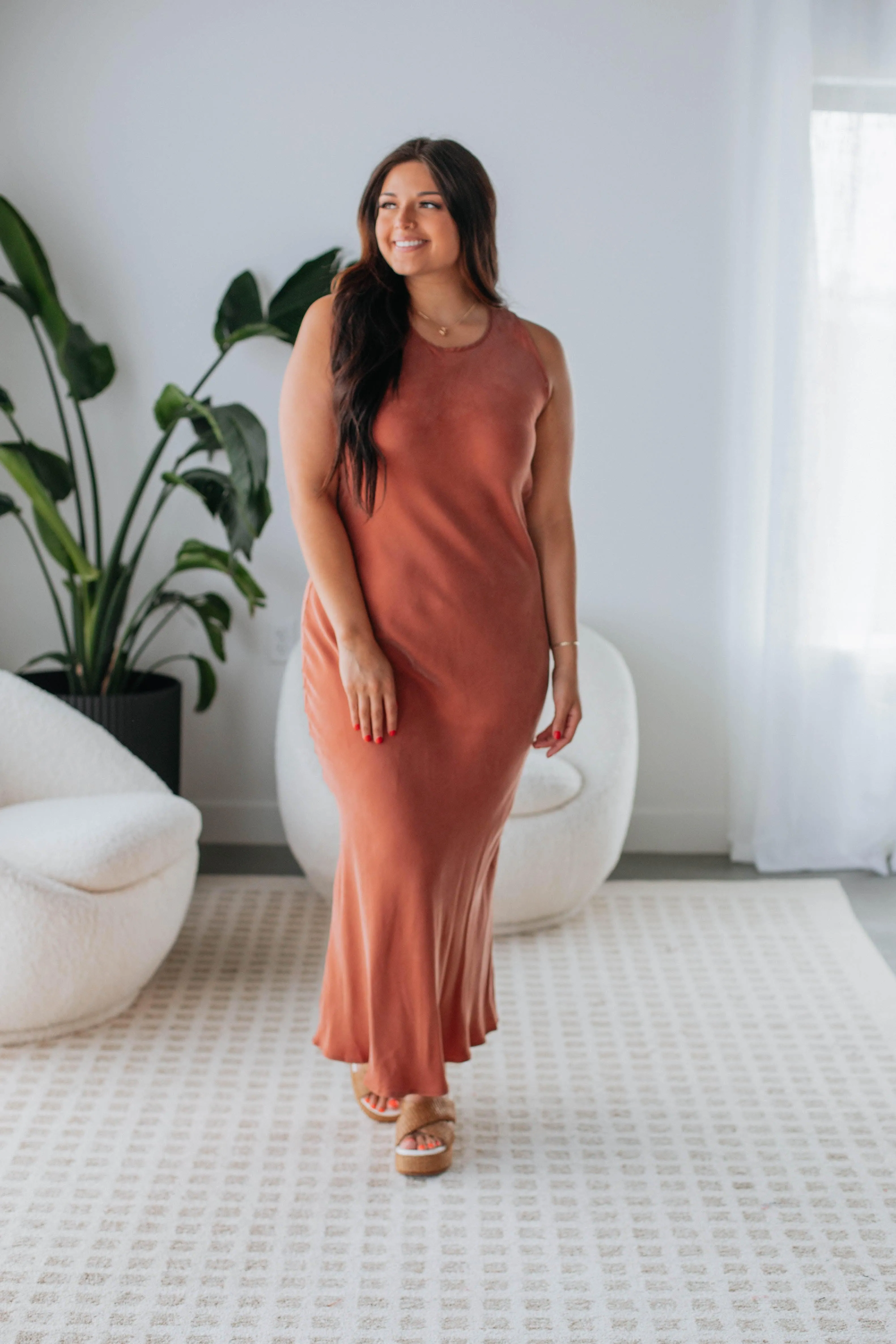 Bauer Maxi Dress - Rust