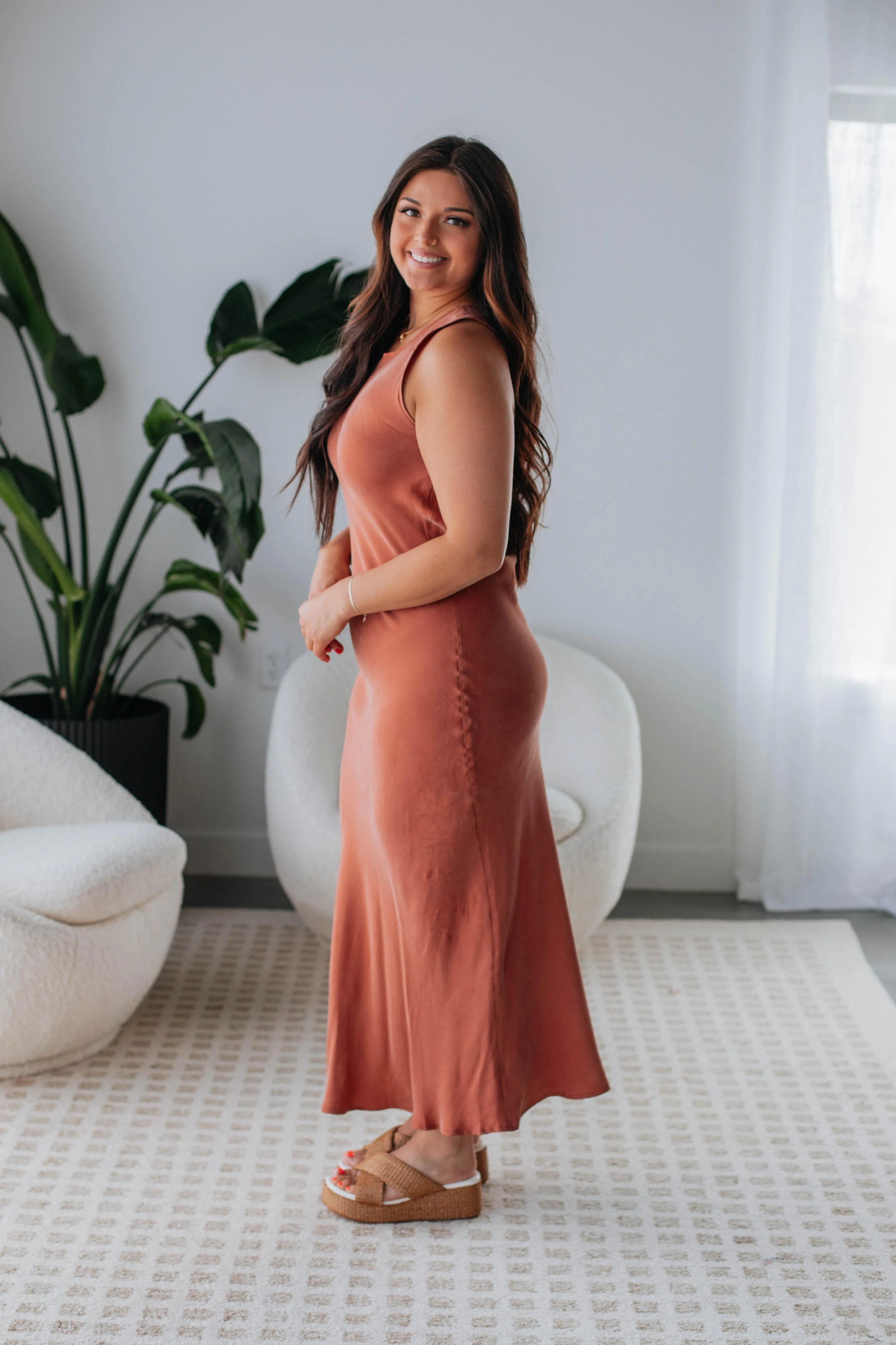 Bauer Maxi Dress - Rust