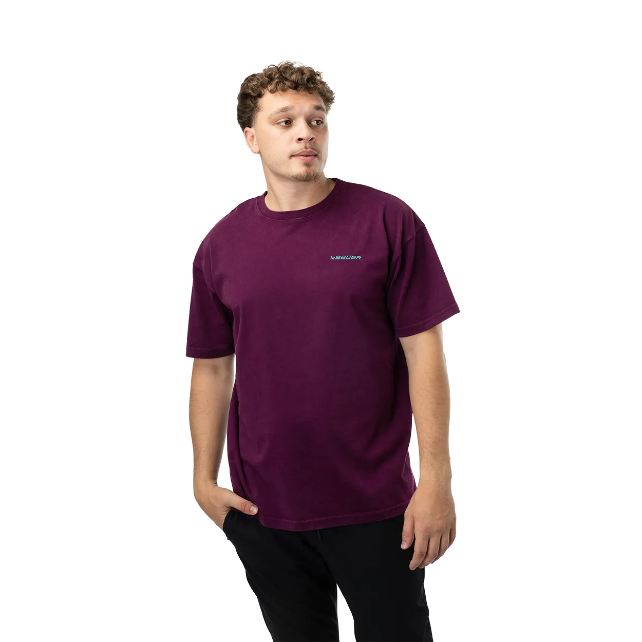 BAUER ROYAL ACIDWASH TEE SENIOR