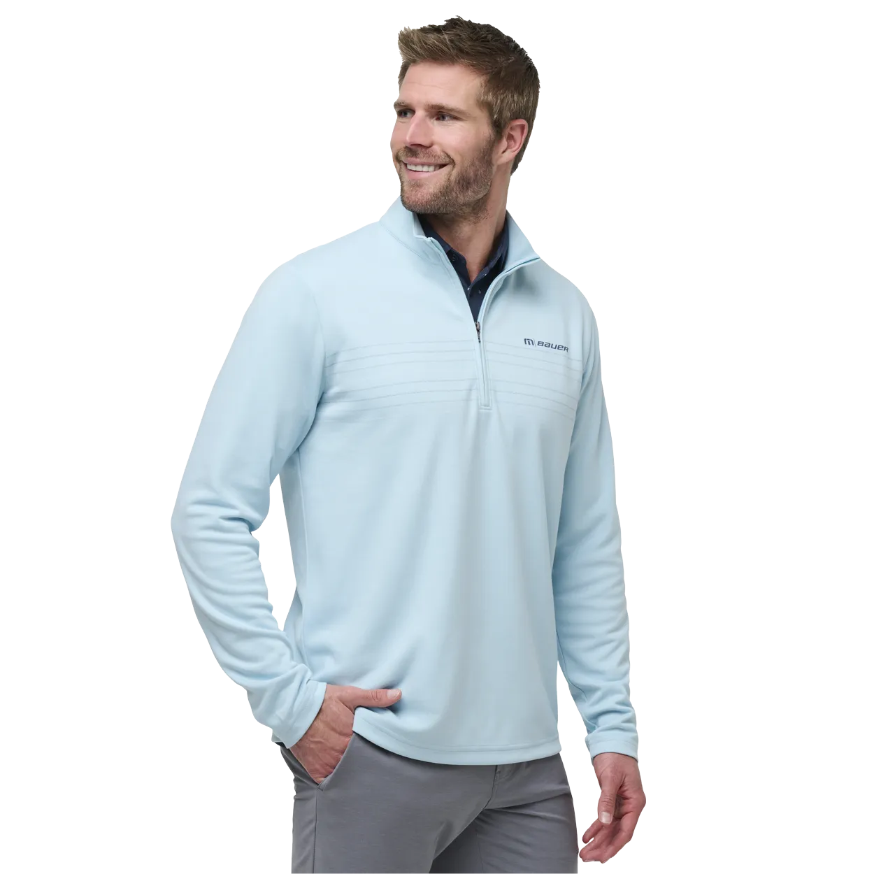 BAUER TRAVIS MATHEW SCORING CHANCE 1/4 ZIP