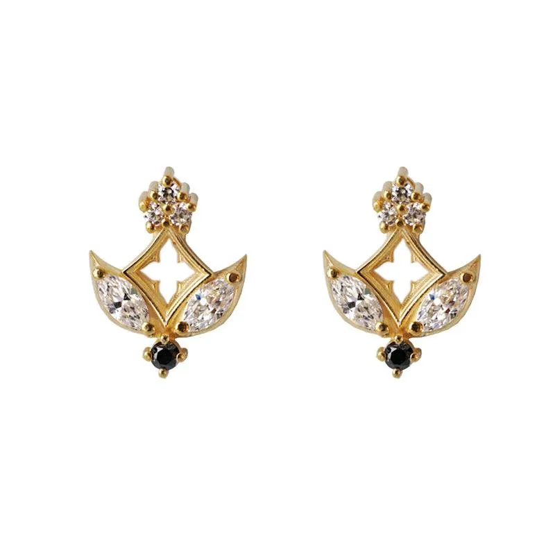 Black Diamond Gothic Midnight Studs in 14K, 18K and Platinum