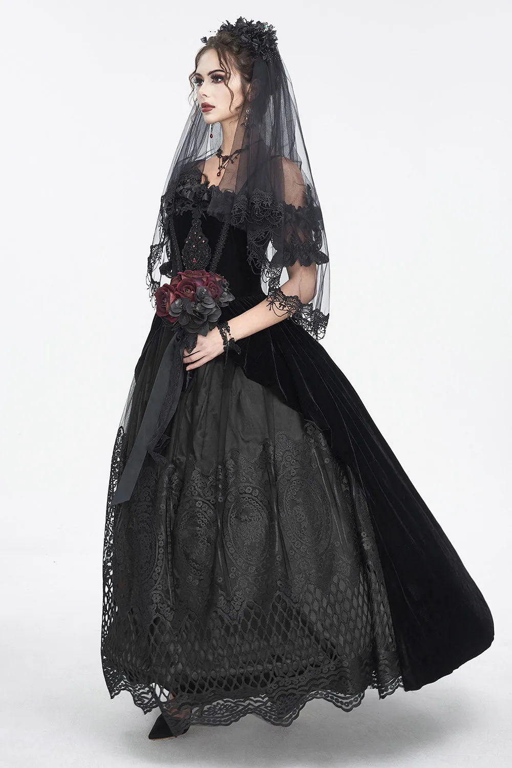 Black Manor Gothic Gown