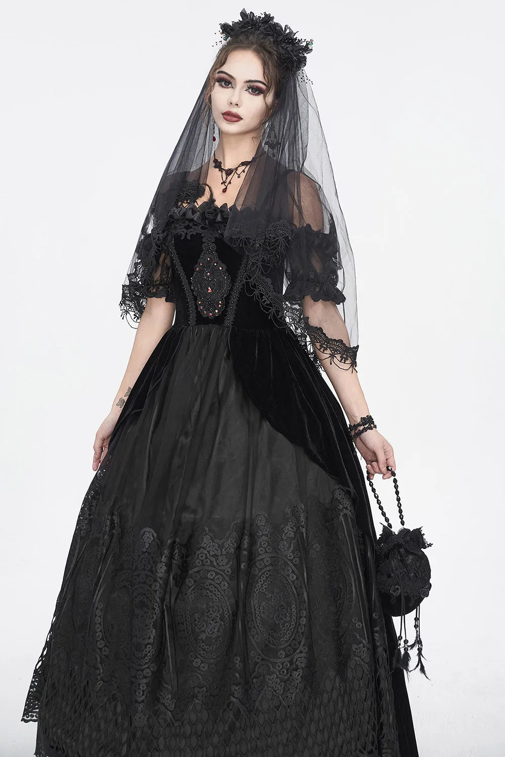 Black Manor Gothic Gown