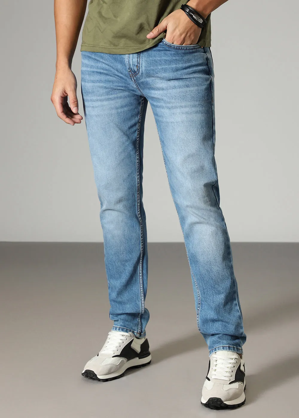 Blue Cobalt Slim Fit Jeans