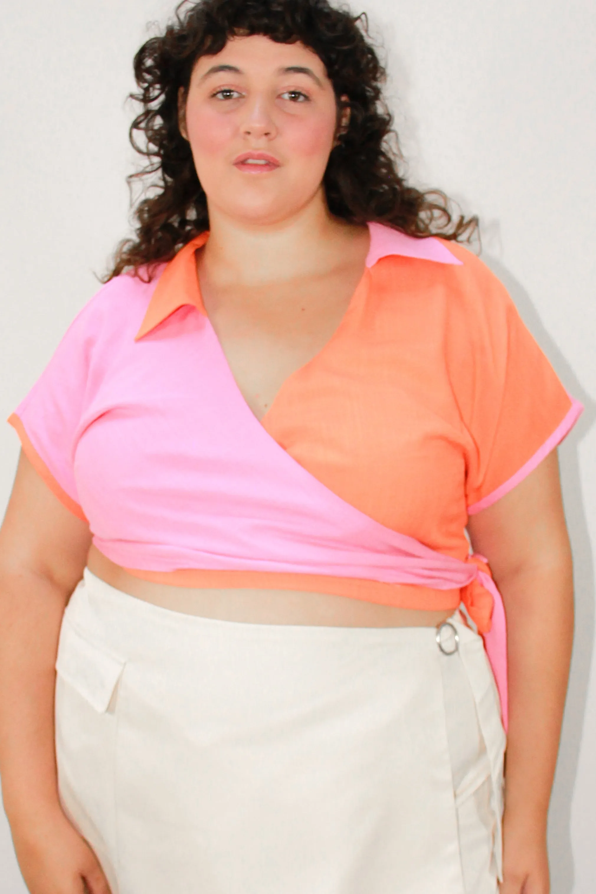 BOWLER WRAP TOP ~ Juicy Fruit