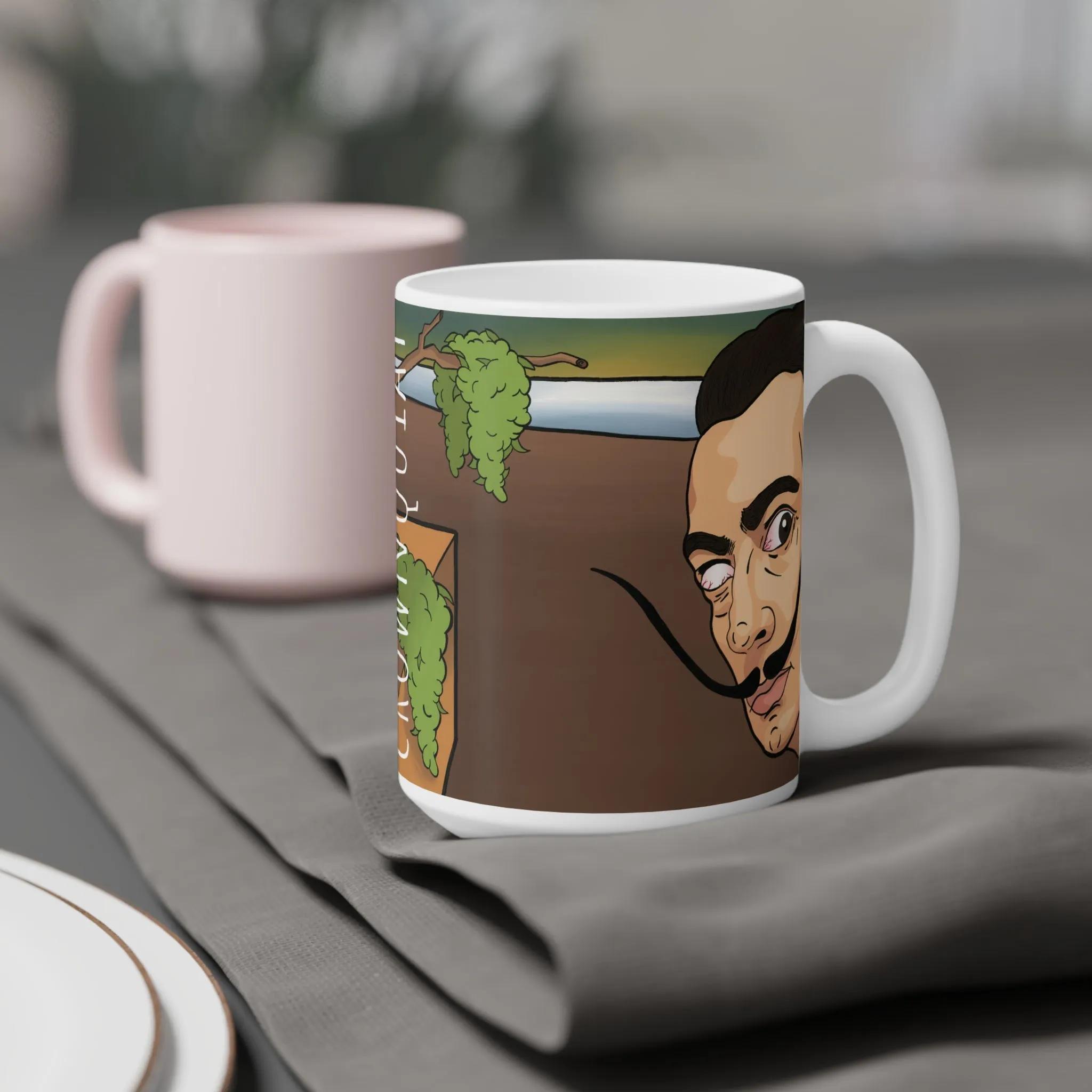 Crownquiat: "The Persistence of Cannabis" Ceramic Mugs (The Art of Subversion)