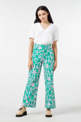 Della Floral Printed Jean