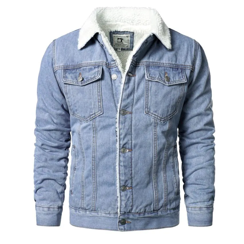 Denim Jeans Jacket with fur