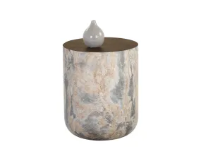 Diaz End Table - Marble Look