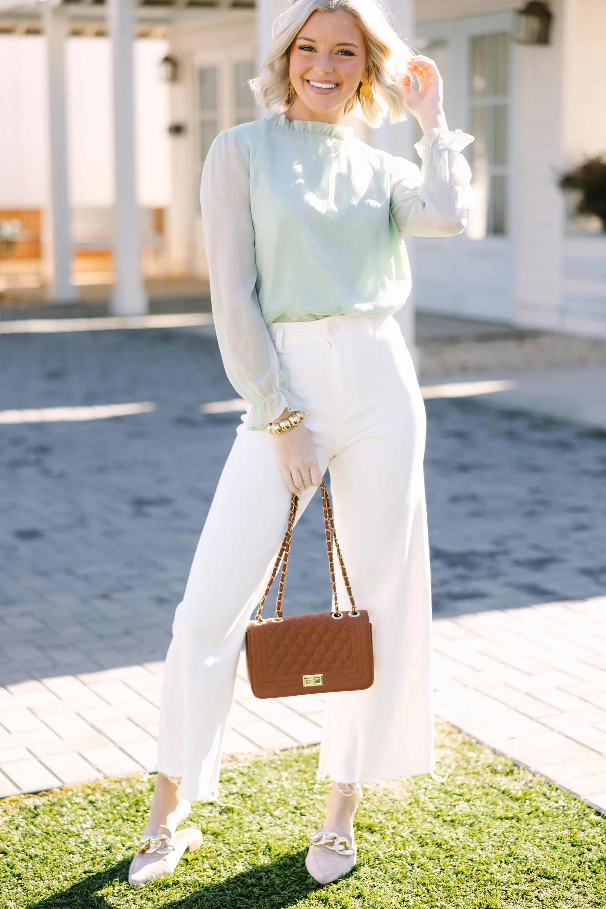 Dream Of The Day Green Blouse