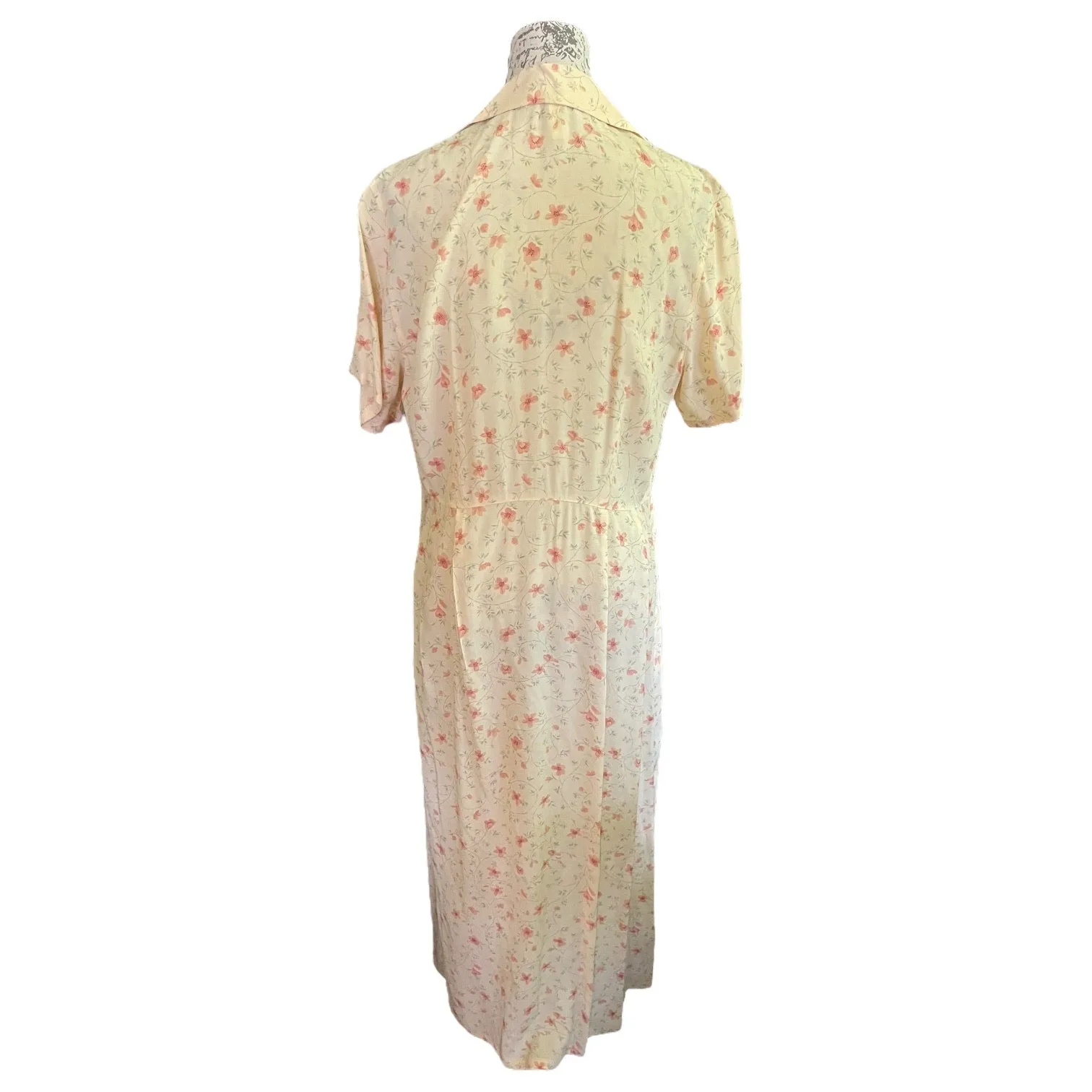 Eddie Bauer Yellow Flower Floral Maxi Dress EUC Size Medium