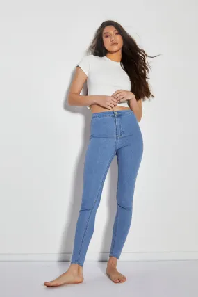 Glamorous Bleach Stonewash Skinny Jeans