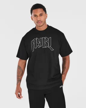 Gothic Oversized T Shirt - Black