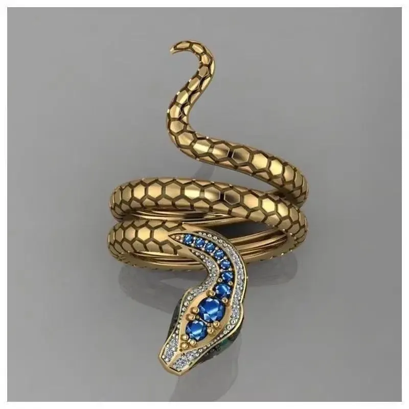 Gothic Punk Snake Styled Finger Ring