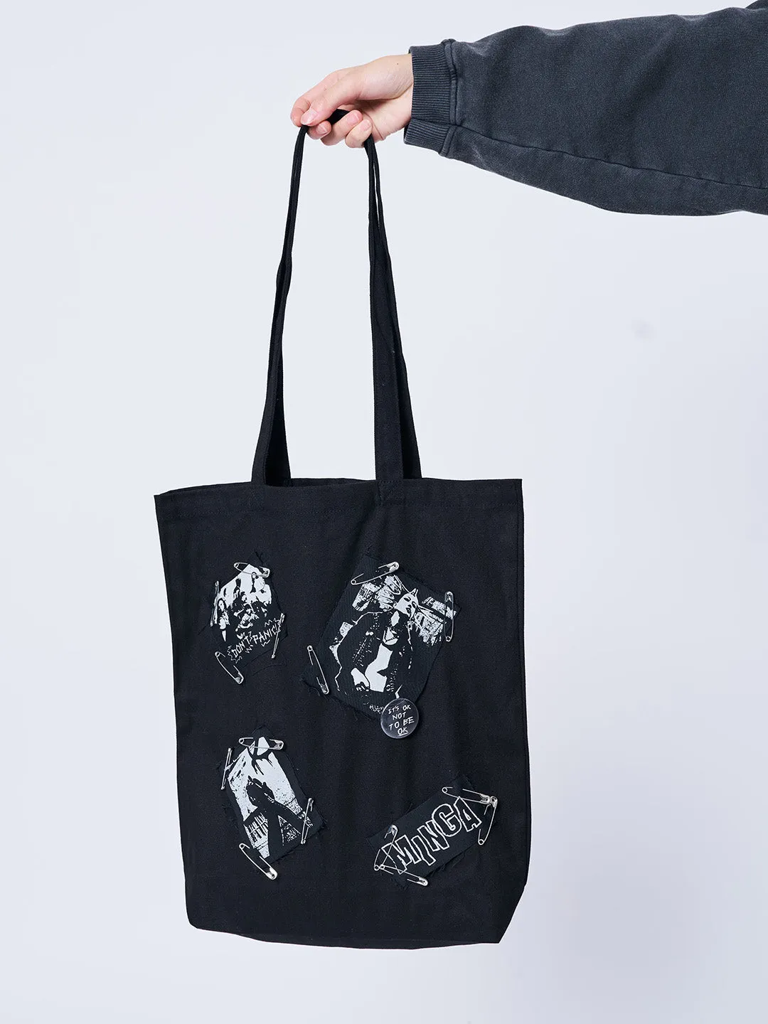 Gothic Romance Black Tote Bag