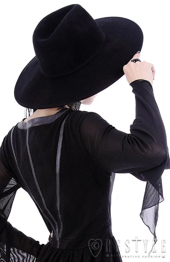 Gothic Wide Brim Witch Hat