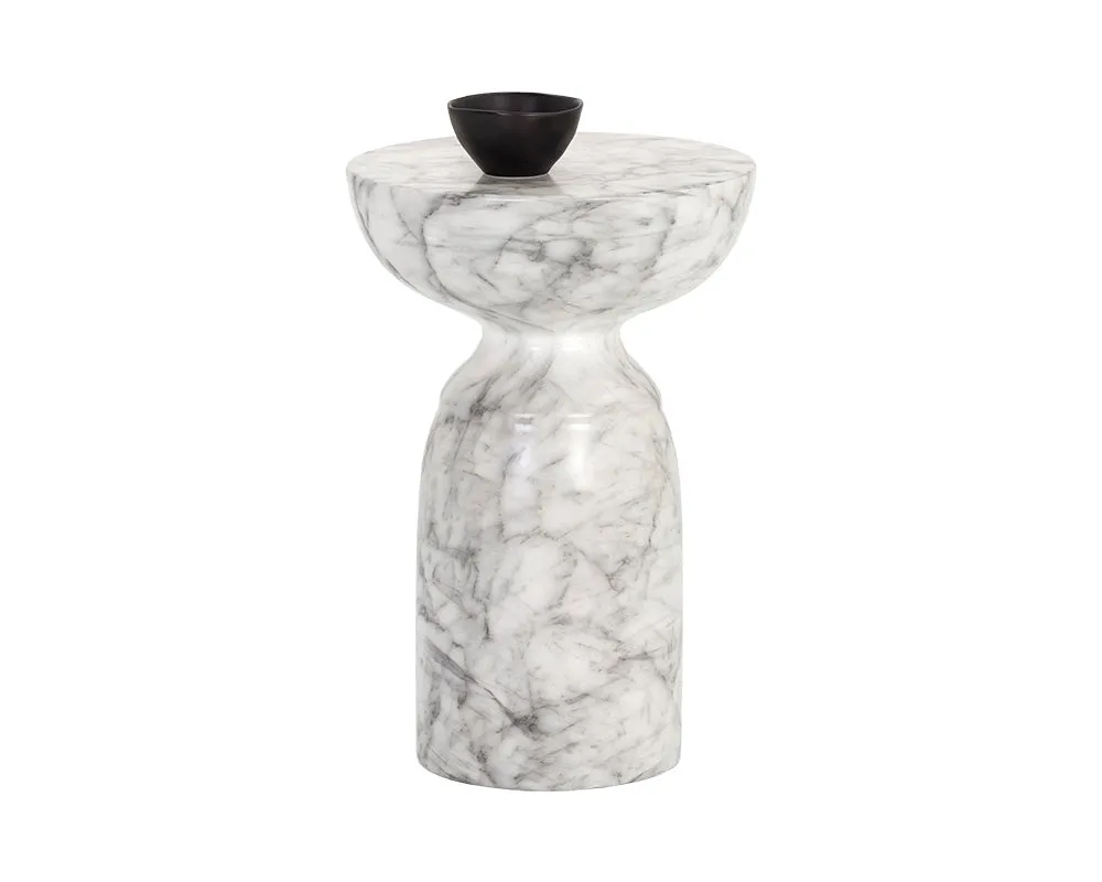 Goya End Table - Marble Look