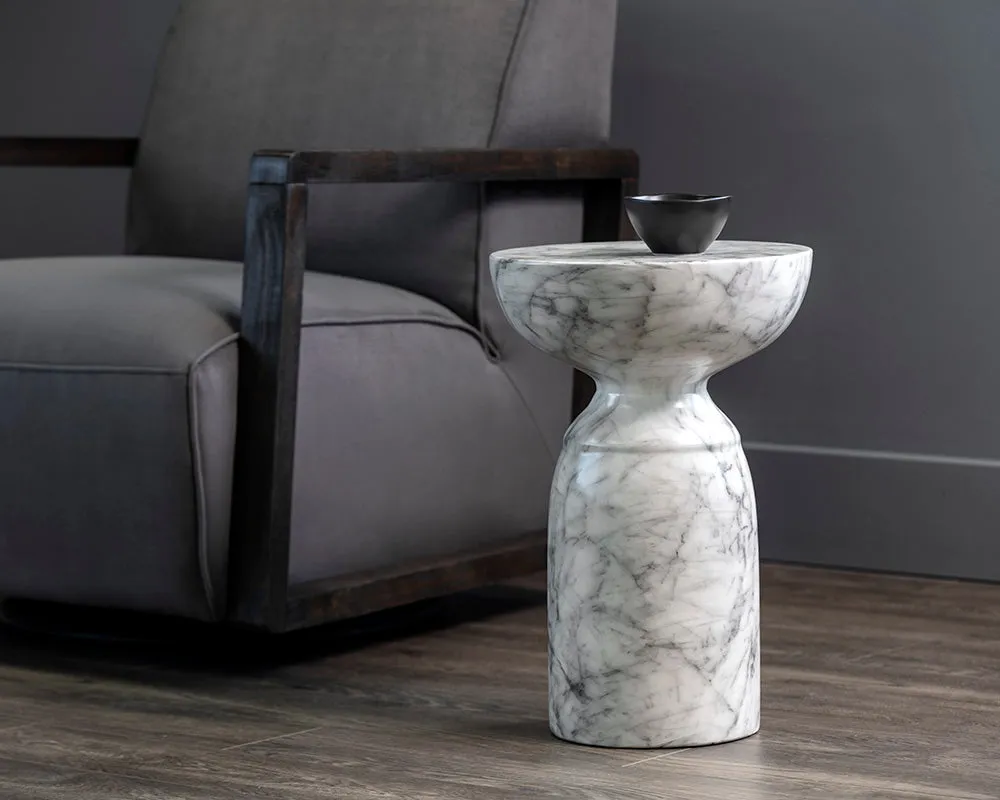 Goya End Table - Marble Look