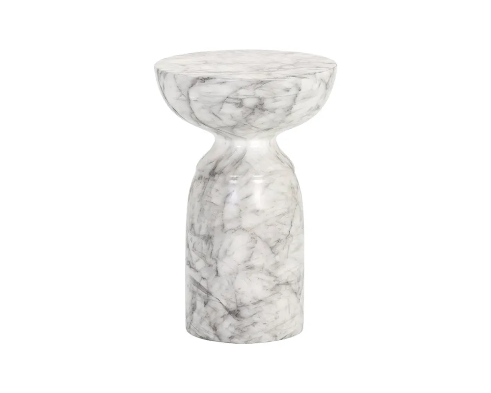 Goya End Table - Marble Look