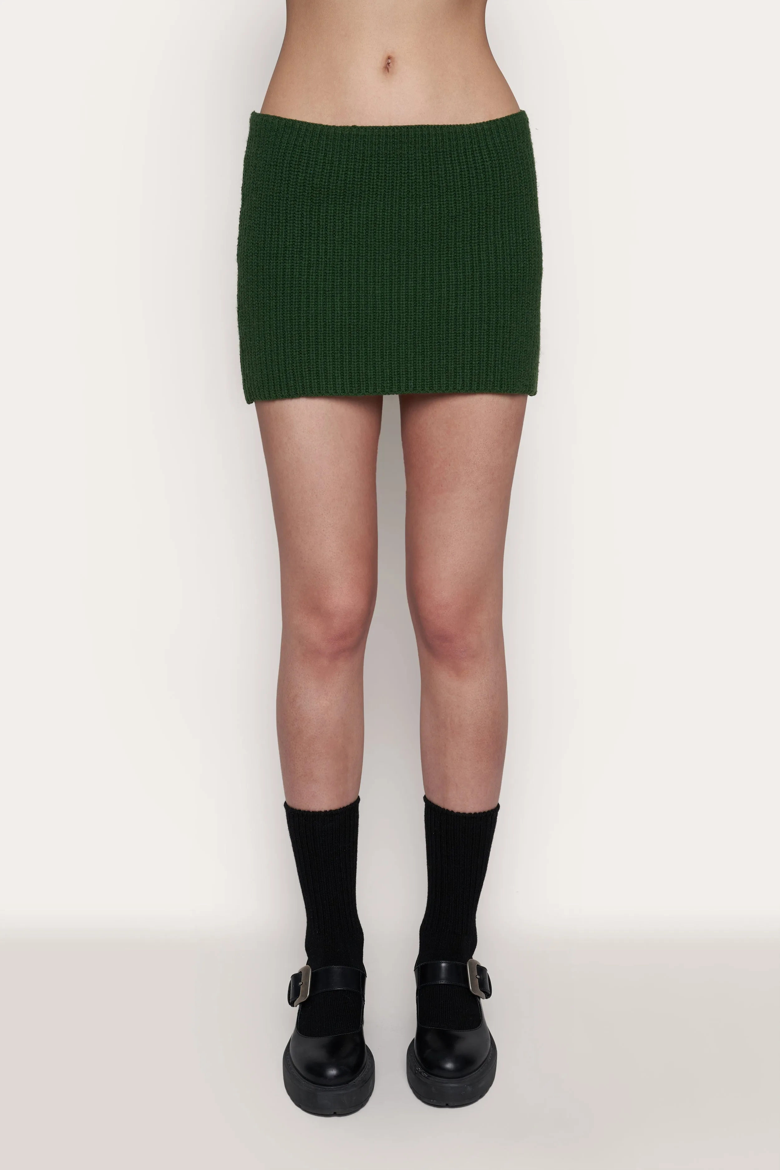 Guizio X Champion Rib Knit Mini Skirt