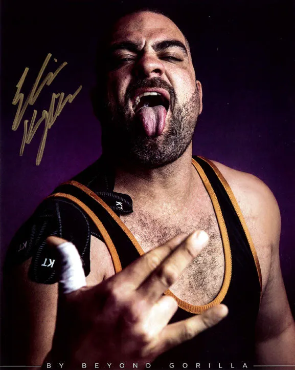 Highspots -  Eddie Kingston "Tongue Out" Hand Signed 8x10 Photo *inc COA*