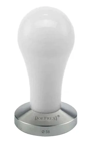 Joe Frex Tamper Complete 53mm Stainless Steel Base - Pop White