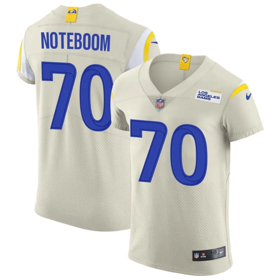 Joe Noteboom Los Angeles Rams Nike Vapor Elite Jersey - Bone