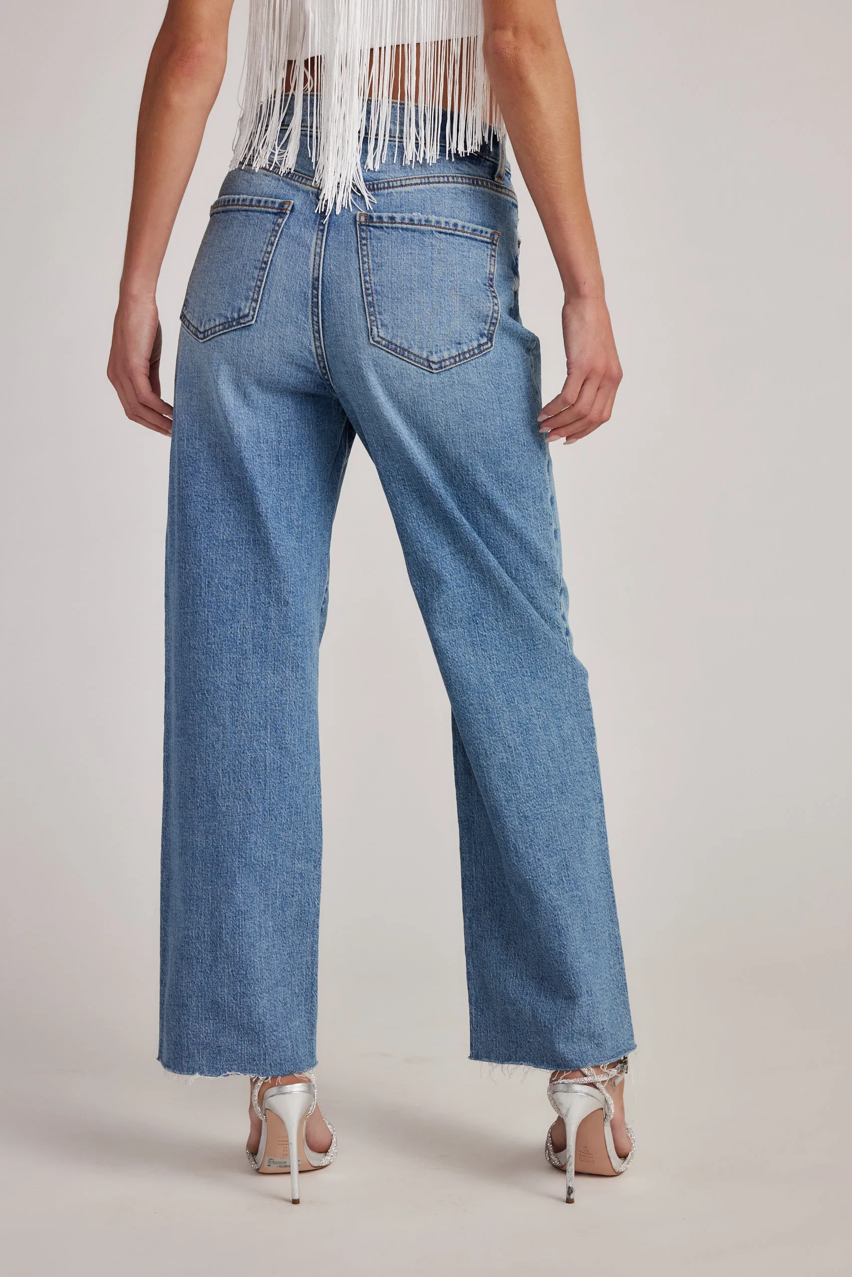 Katheryn Mid Rise Straight Leg Jeans