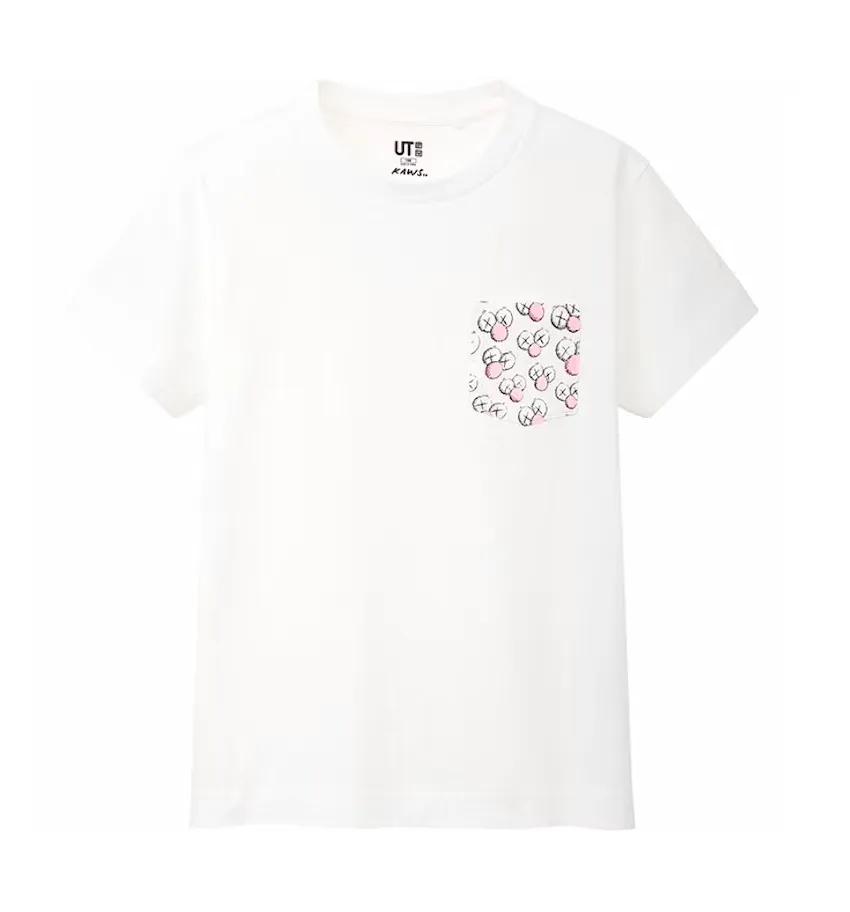 KAWS x Uniqlo BFF Pocket Tee White