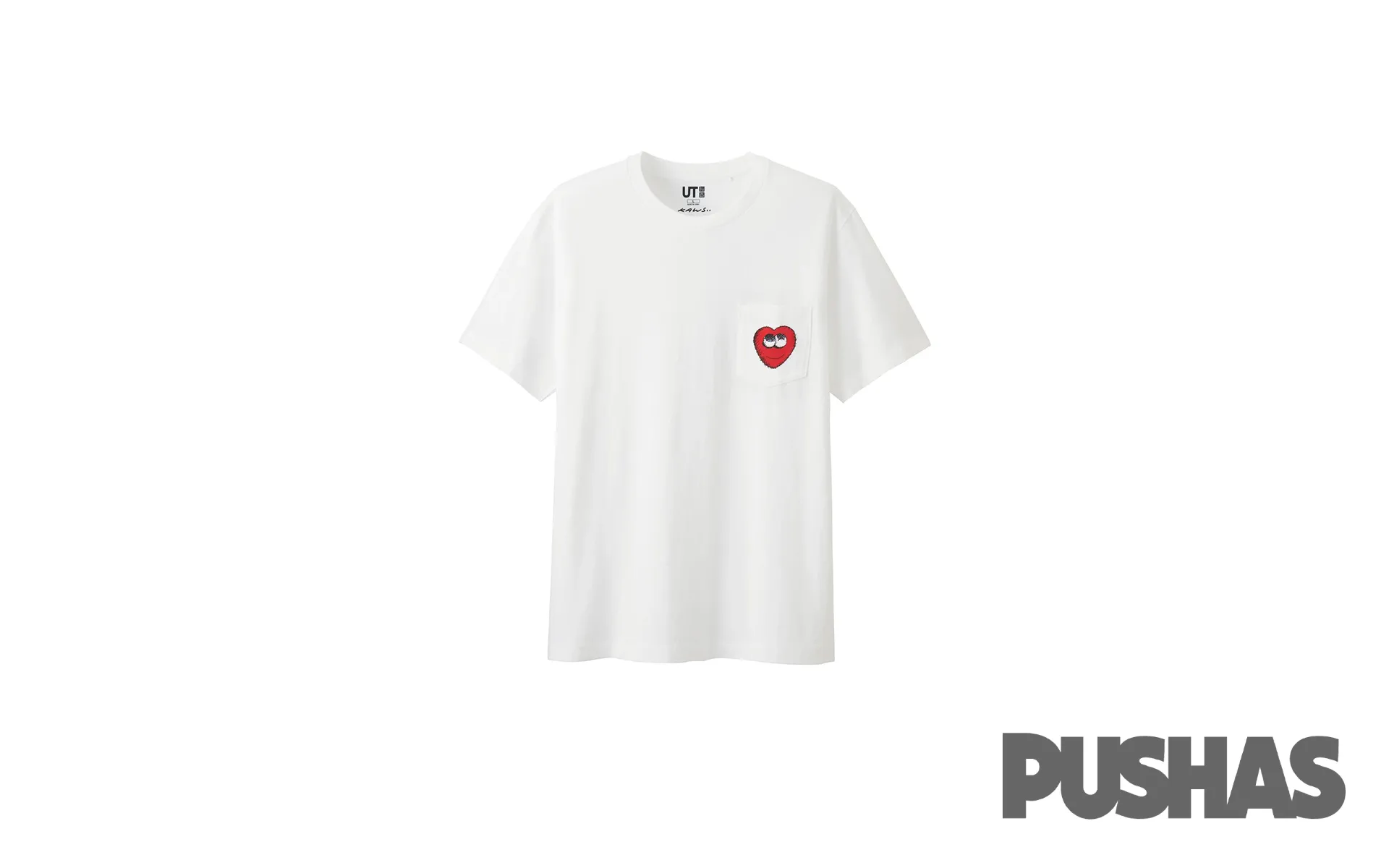 KAWS x Uniqlo Heart Pocket T-Shirt 'White' (2016)