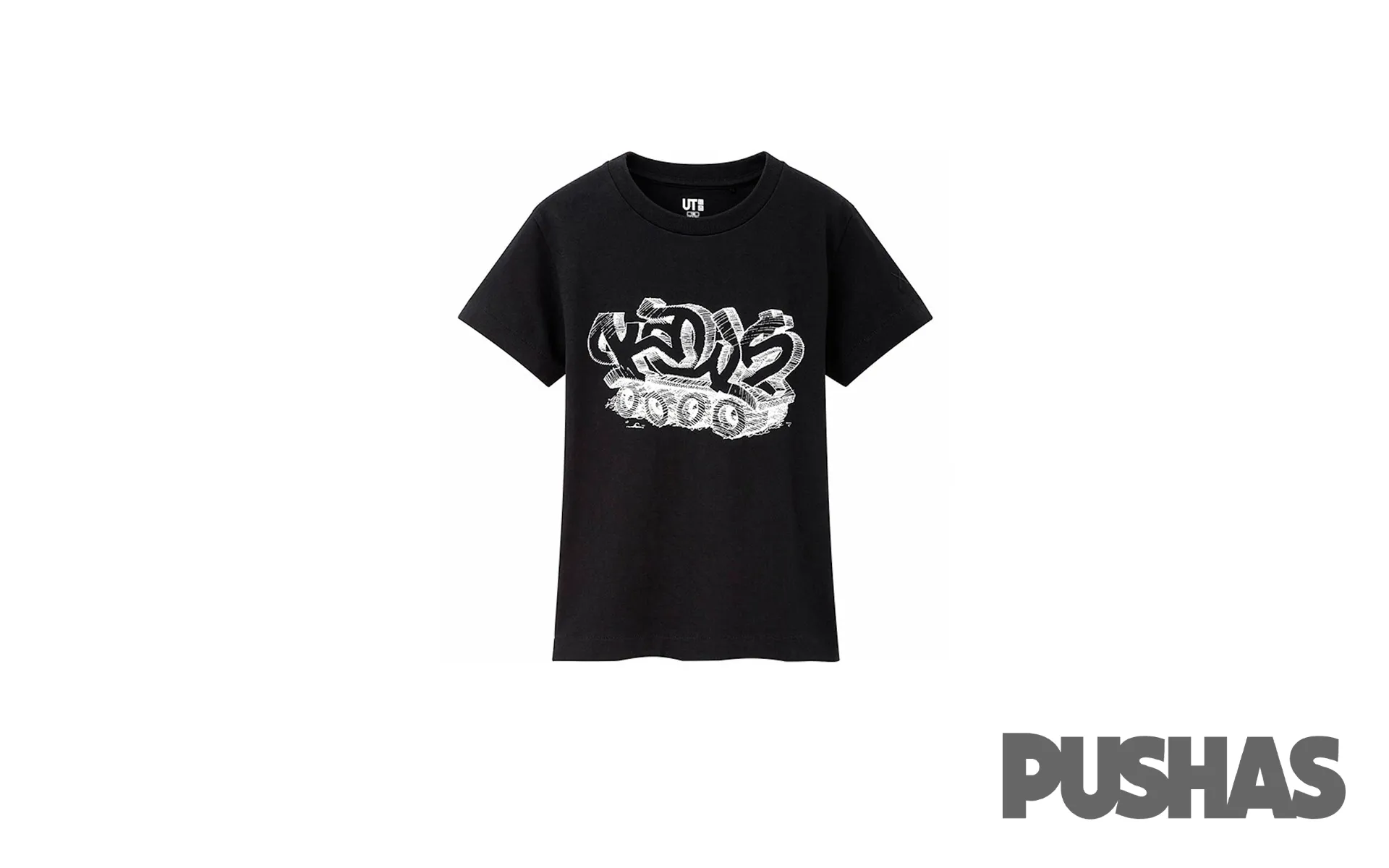 Kaws x Uniqlo Wordmark T-Shirt 'Black'