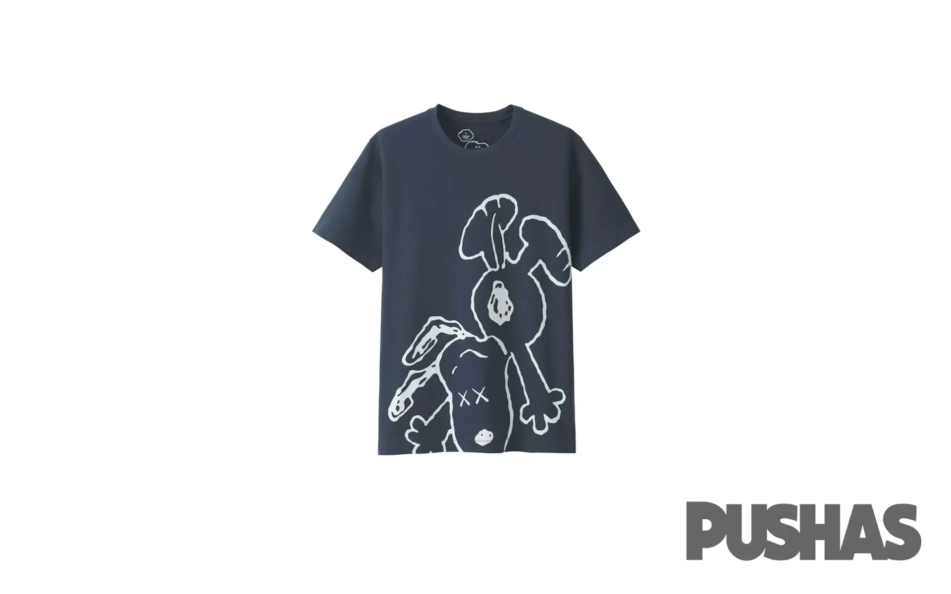 KAWS x Uniqlo x Peanuts Snoopy Falling T-Shirt 'Navy' (2017)