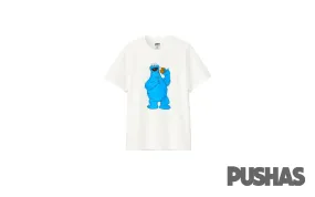 Kaws x Uniqlo x Sesame Street Cookie Monster T-Shirt 'White' (2018)