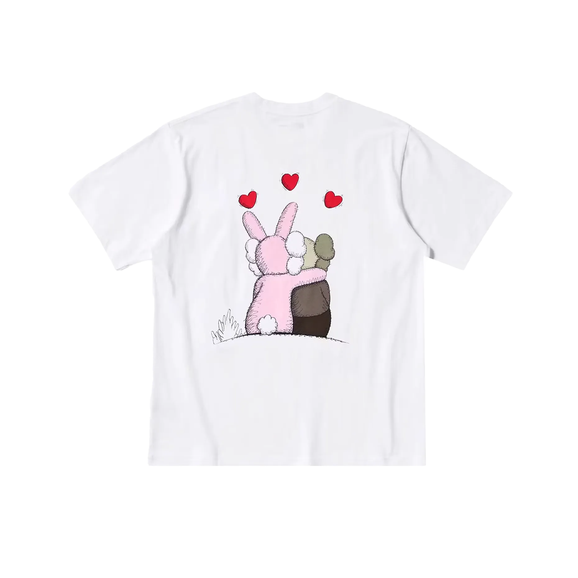 KAWS x Uniqlo x Warhol Hug T-shirt White