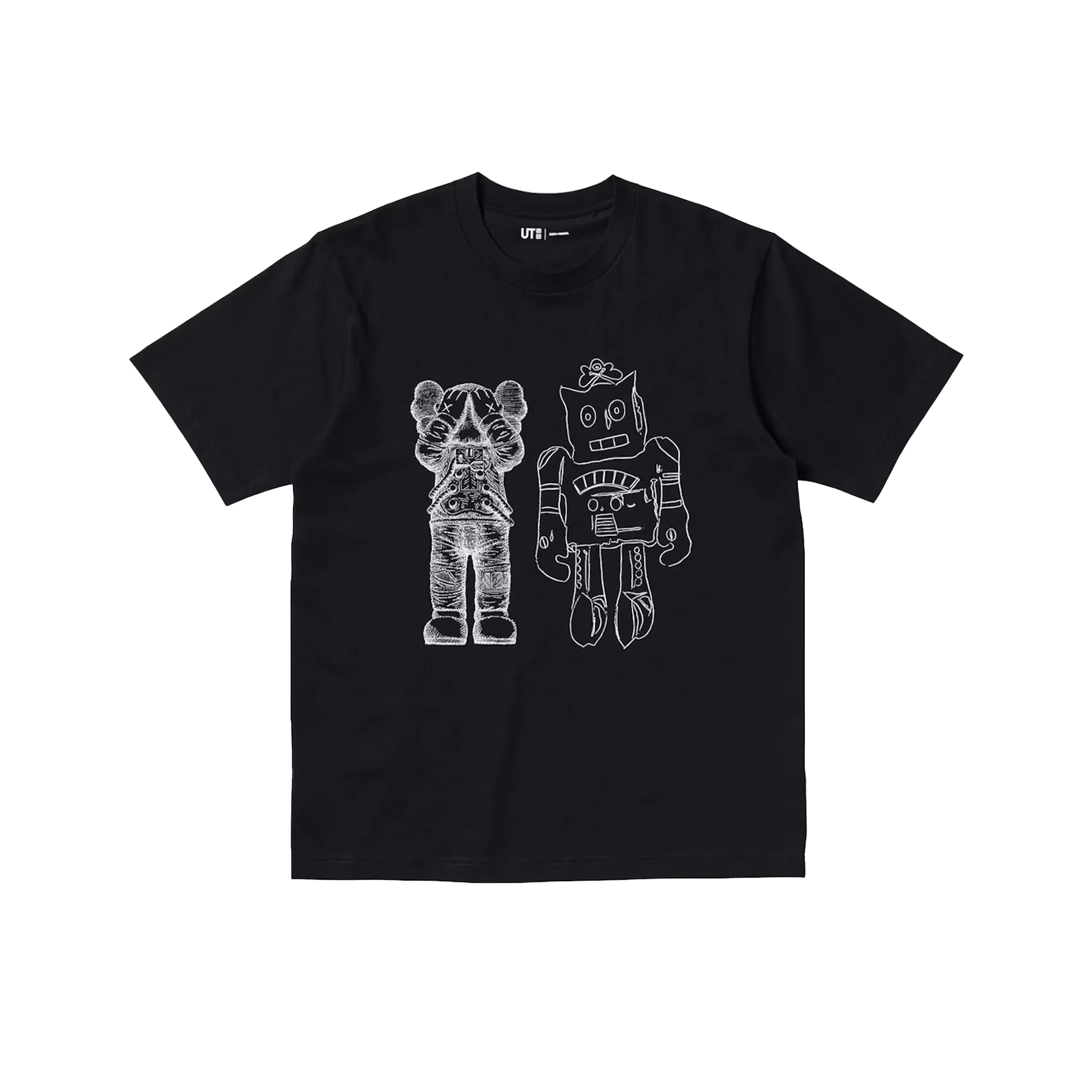 KAWS x Uniqlo x Warhol Robot T-shirt Black