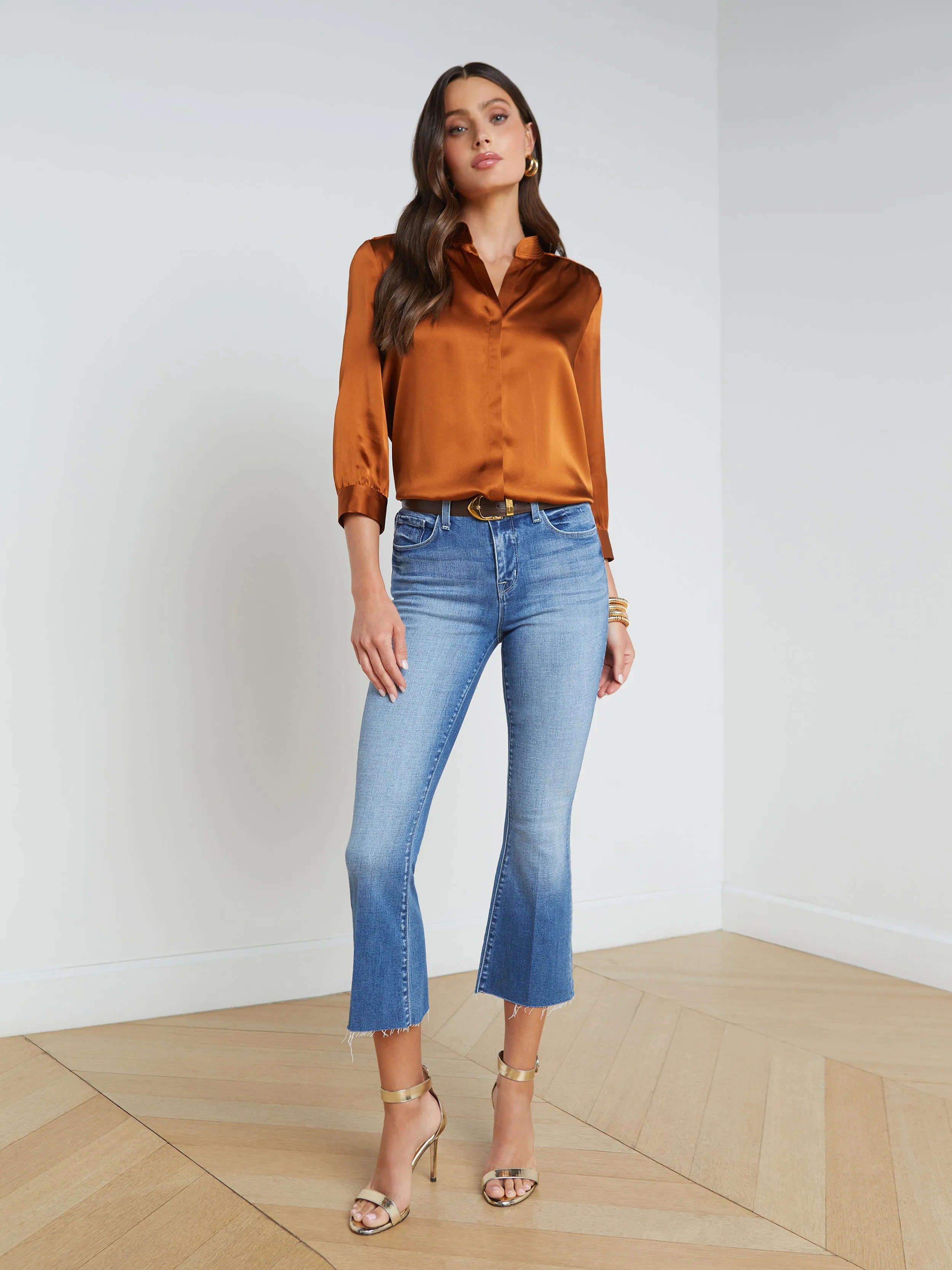 Kendra Cropped Flare Jean