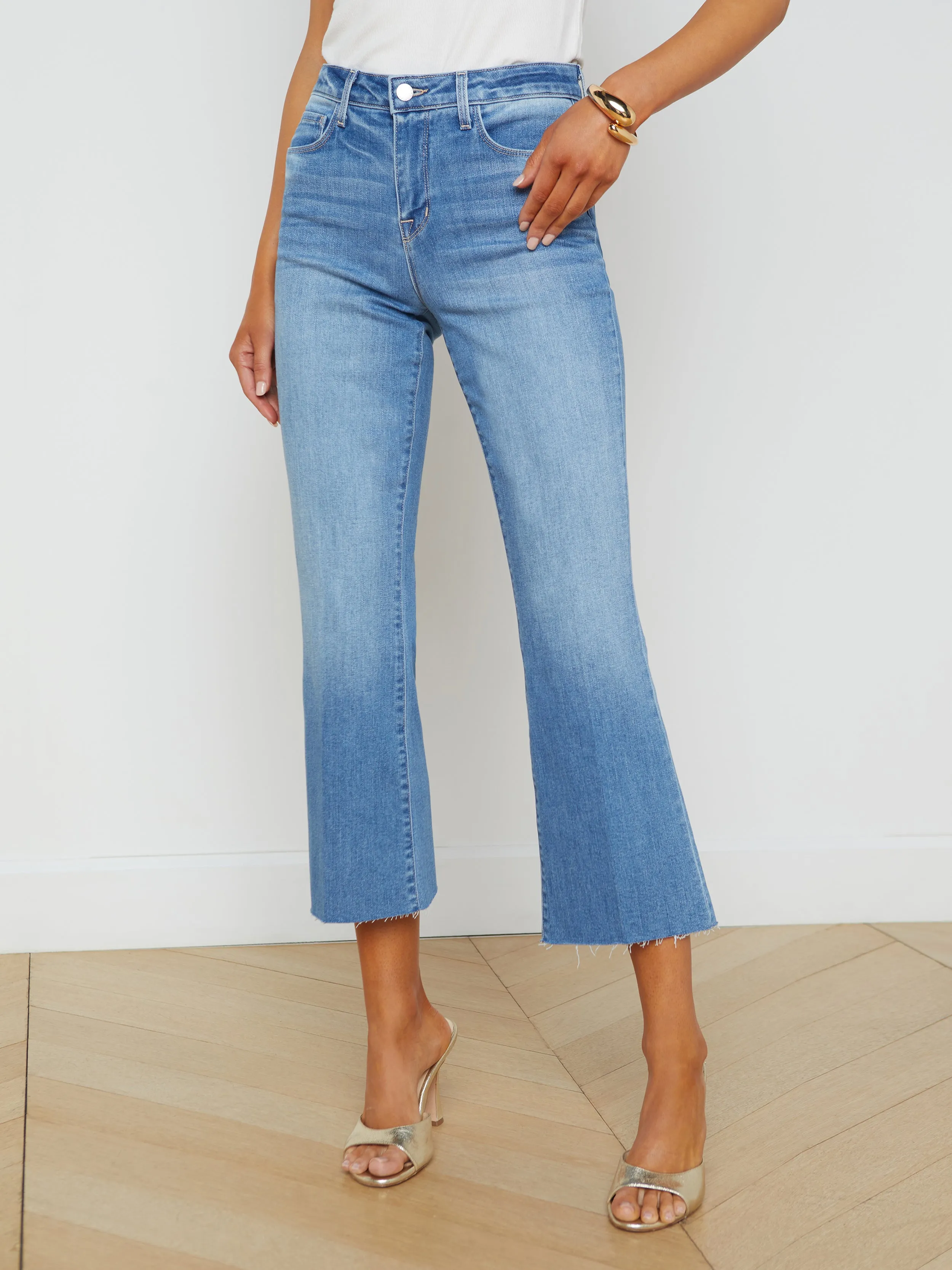 Kendra Cropped Flare Jean