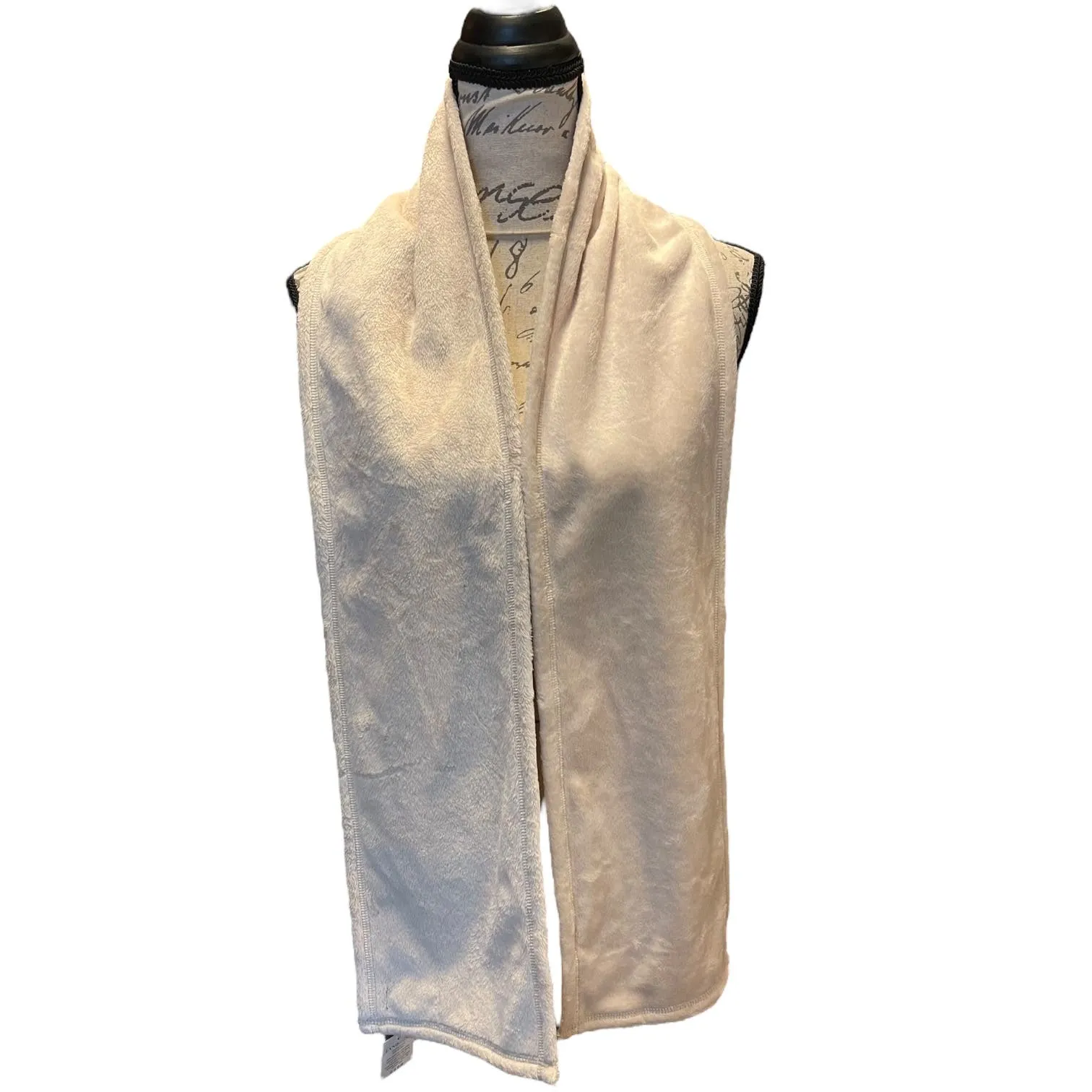 Lands' End Creme Brulee Heavenly Fleece Scarf OS