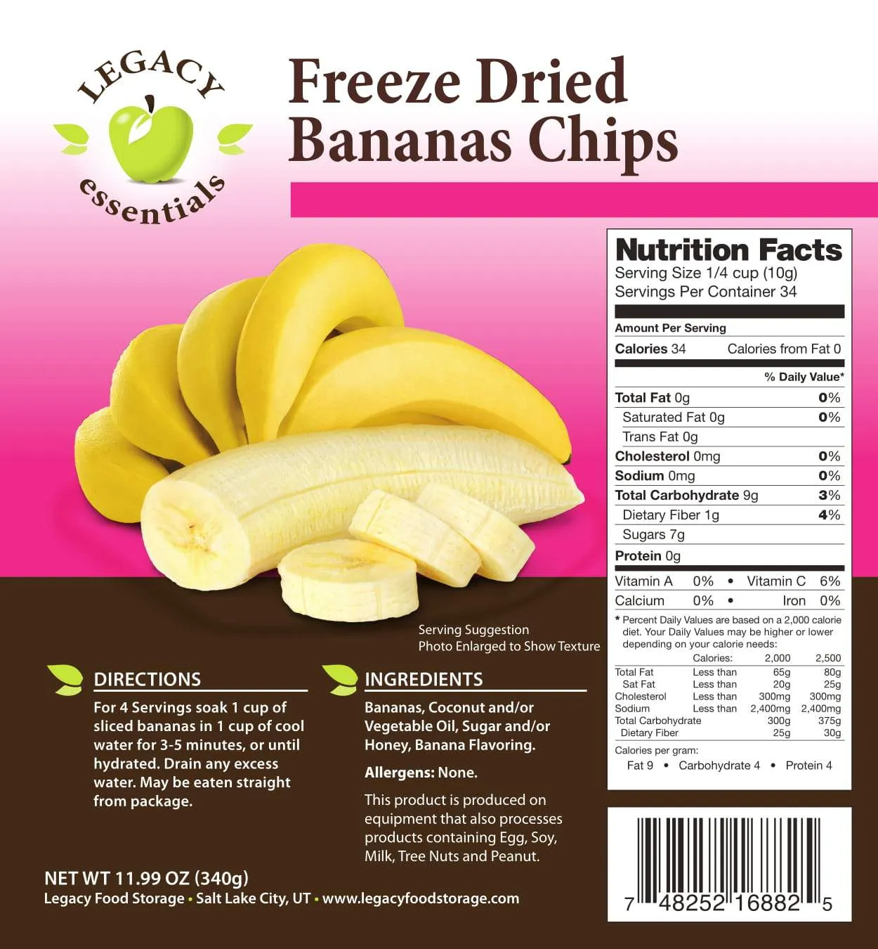 Legacy Freeze Dried Fruit - Banana