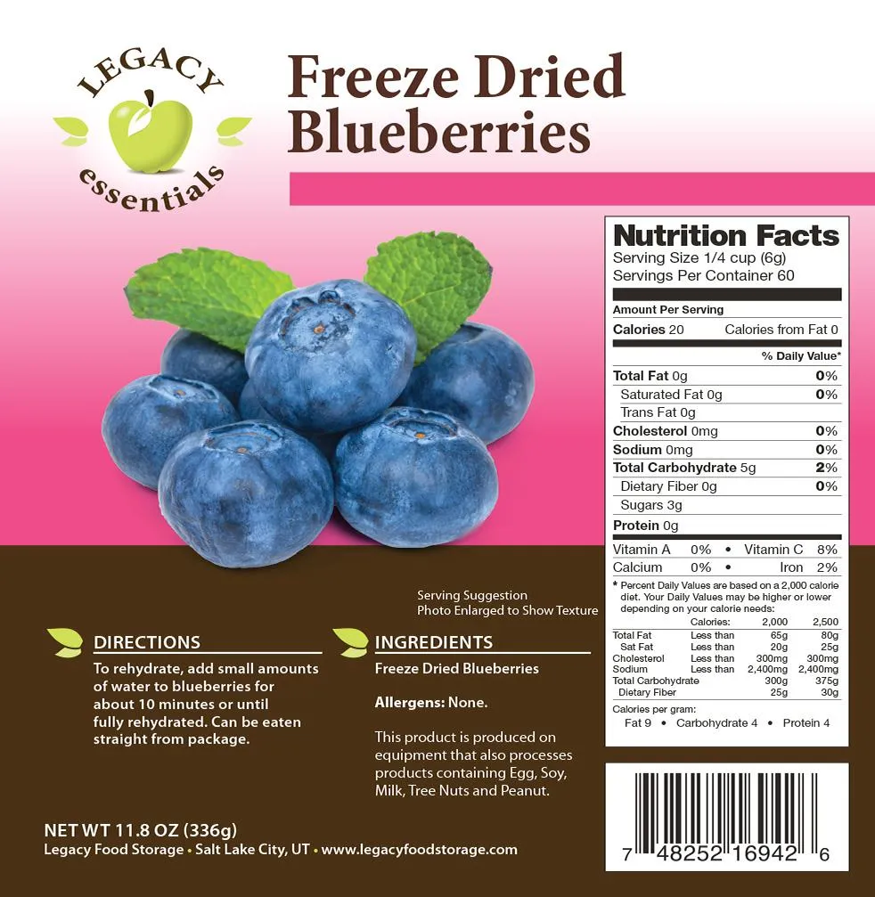 Legacy Freeze Dried Fruit - Blueberry