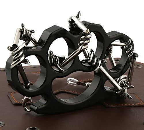 Men's Punk Gothic Alloy Barbed Wire Necklace