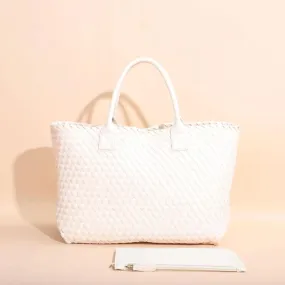 OFFER OF THE WEEEK The Weavey Tote - White